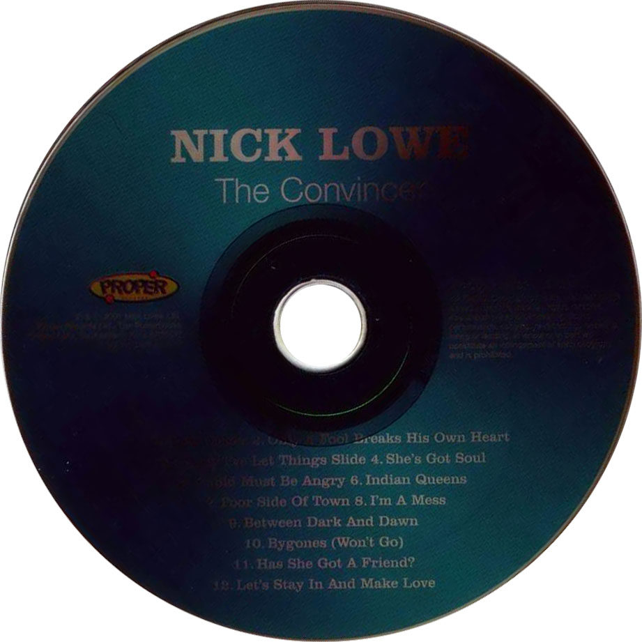 Cartula Cd de Nick Lowe - The Convincer
