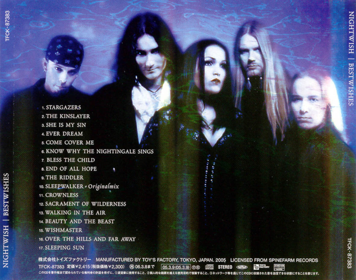 Cartula Trasera de Nightwish - Best Wishes