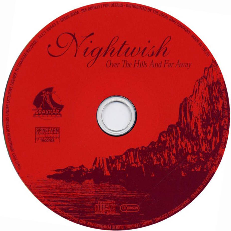 Cartula Cd de Nightwish - Over The Hills And Far Away