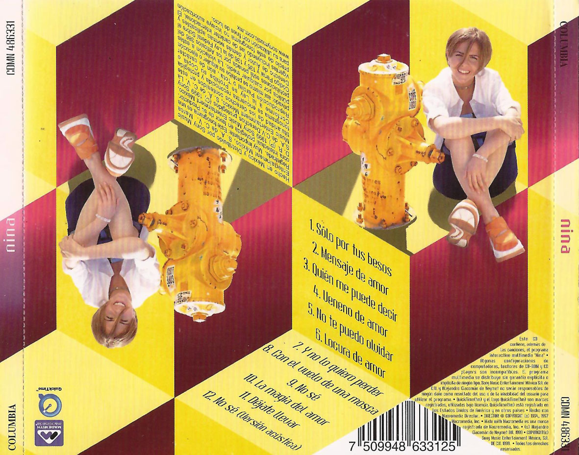 Cartula Trasera de Nina (Mexico) - Nina
