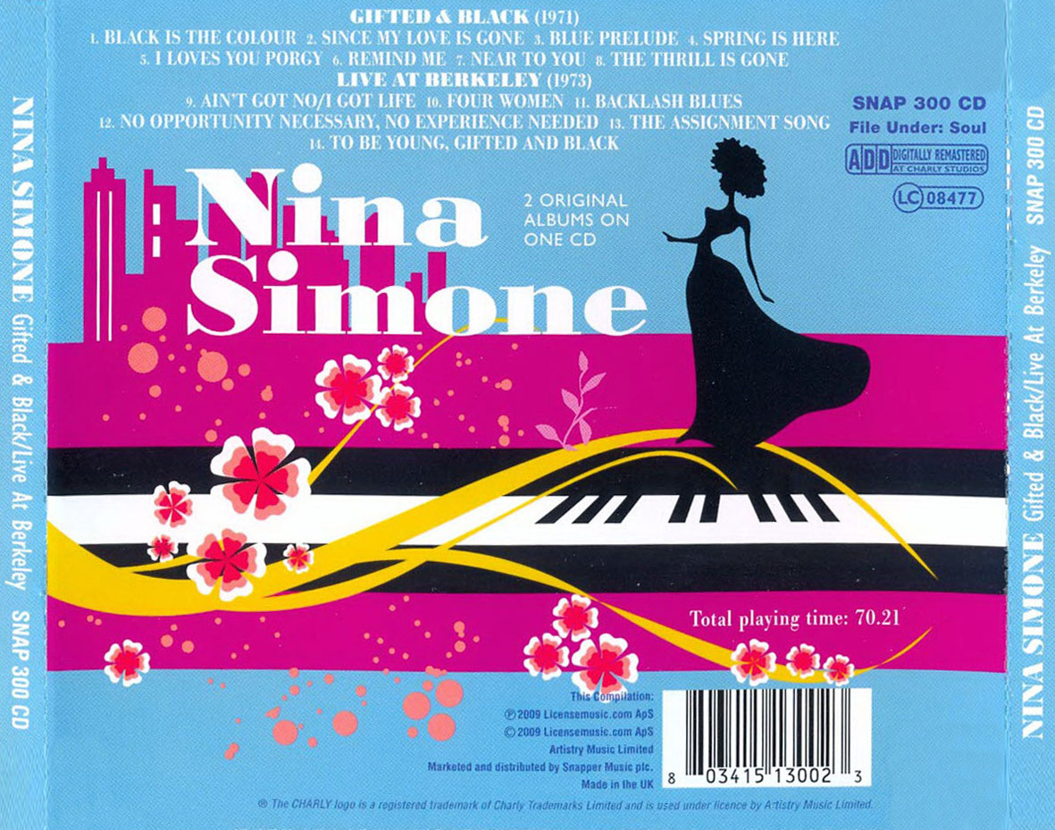 Cartula Trasera de Nina Simone - Gifted & Black / Live At Berkeley