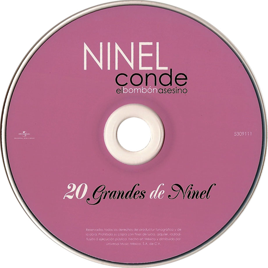 Cartula Cd de Ninel Conde - 20 Grandes De Ninel Conde