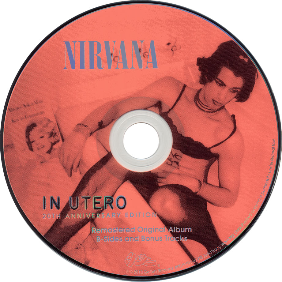 Cartula Cd de Nirvana - In Utero (20th Anniversary)