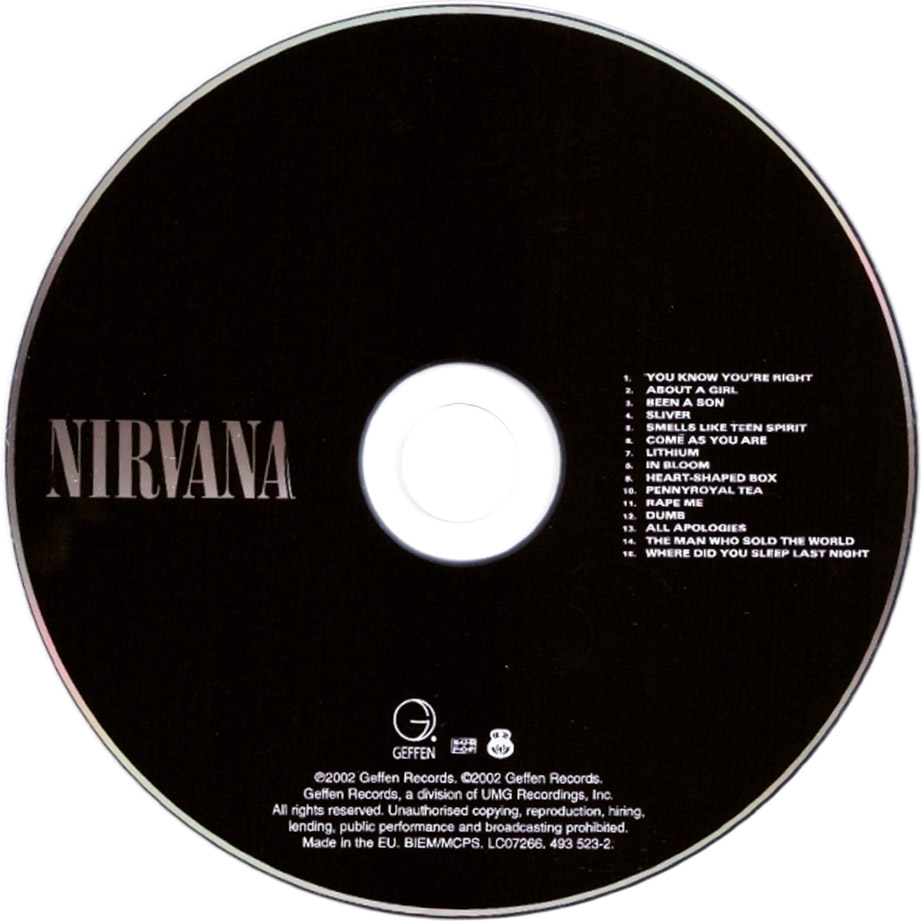 Cartula Cd de Nirvana - Nirvana