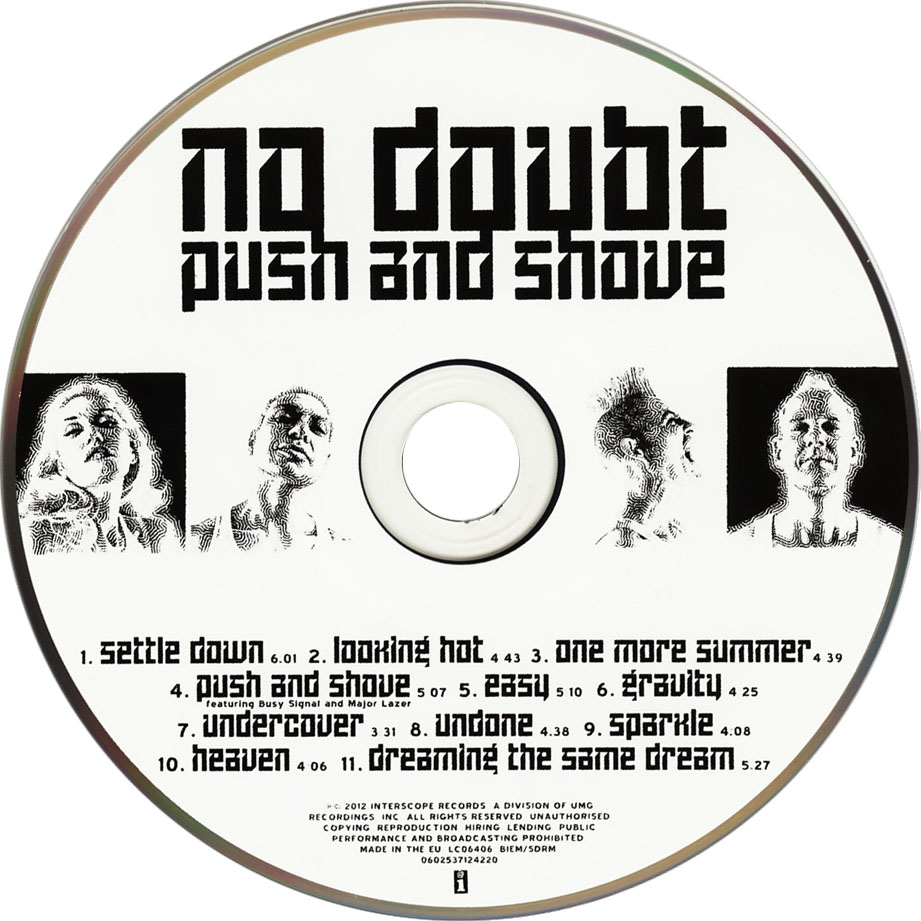 Cartula Cd de No Doubt - Push And Shove