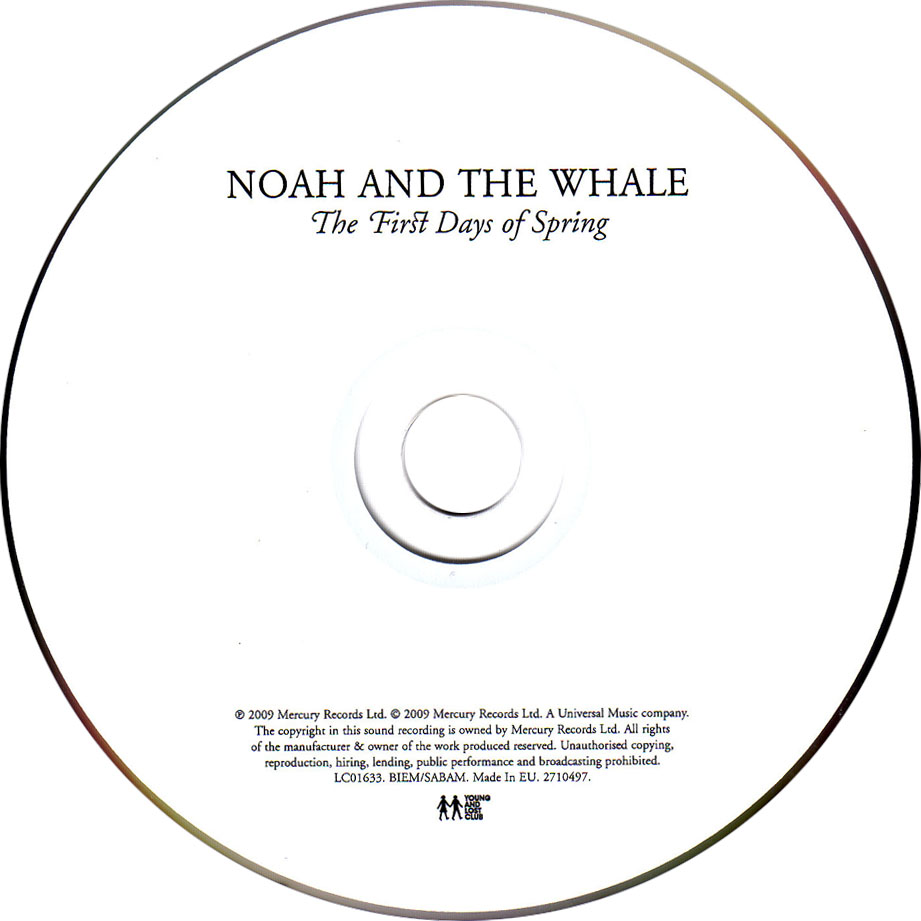 Cartula Cd de Noah And The Whale - The First Days Of Spring