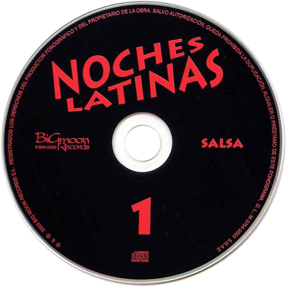 Cartula Cd1 de Noches Latinas