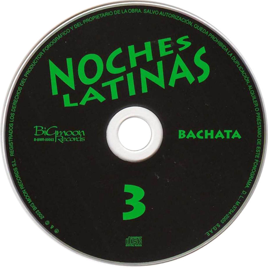 Cartula Cd3 de Noches Latinas