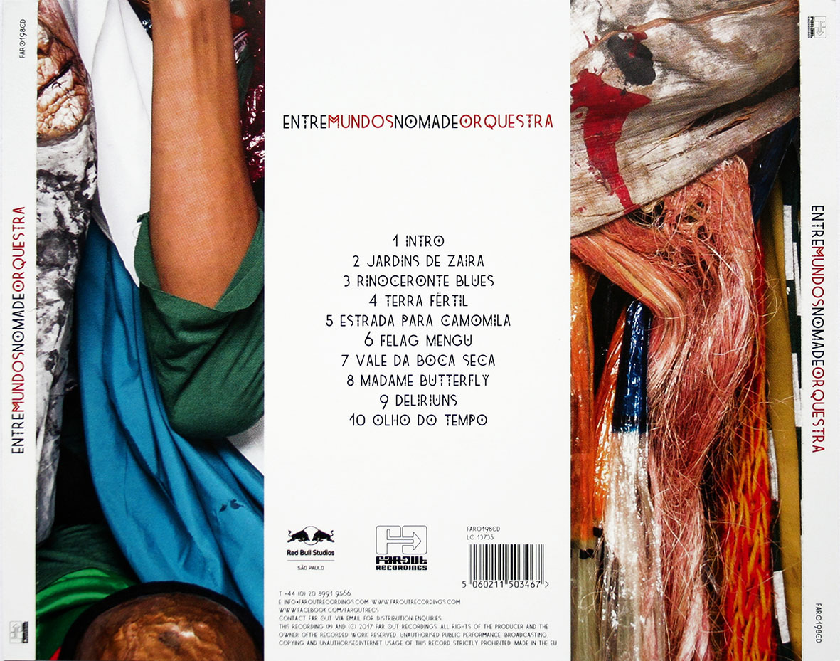 Cartula Trasera de Nomade Orquestra - Entremundos