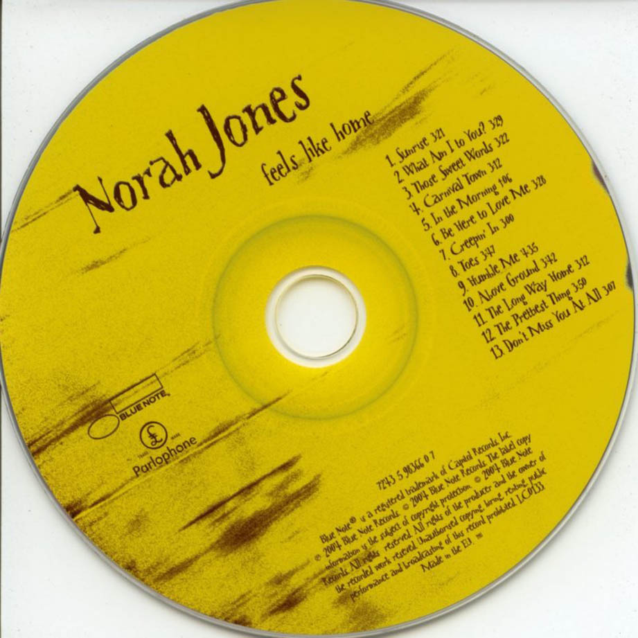 Cartula Cd de Norah Jones - Feels Like Home