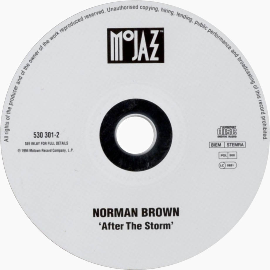 Cartula Cd de Norman Brown - After The Storm