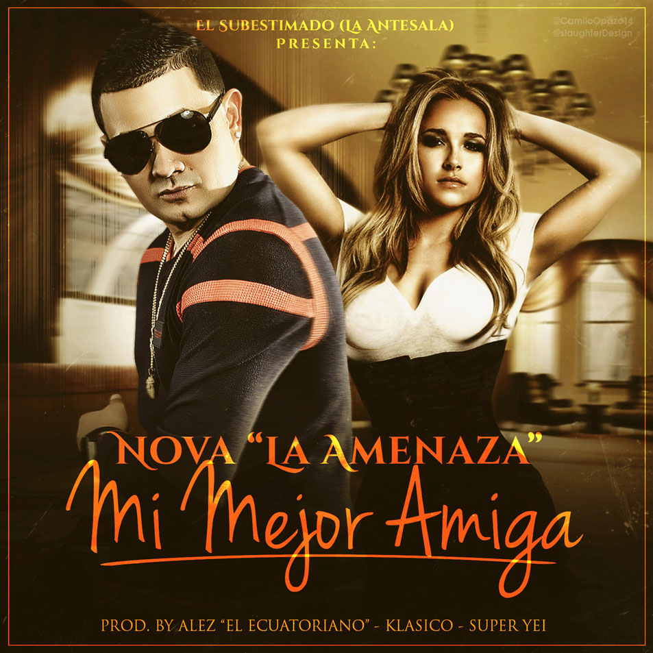 Cartula Frontal de Nova La Amenaza - Mi Mejor Amiga (Cd Single)