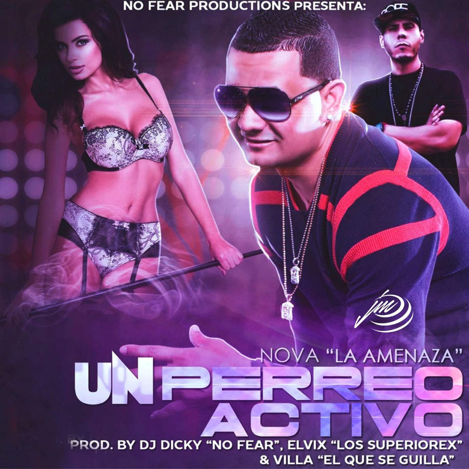 Cartula Frontal de Nova La Amenaza - Un Perreo Activo (Cd Single)