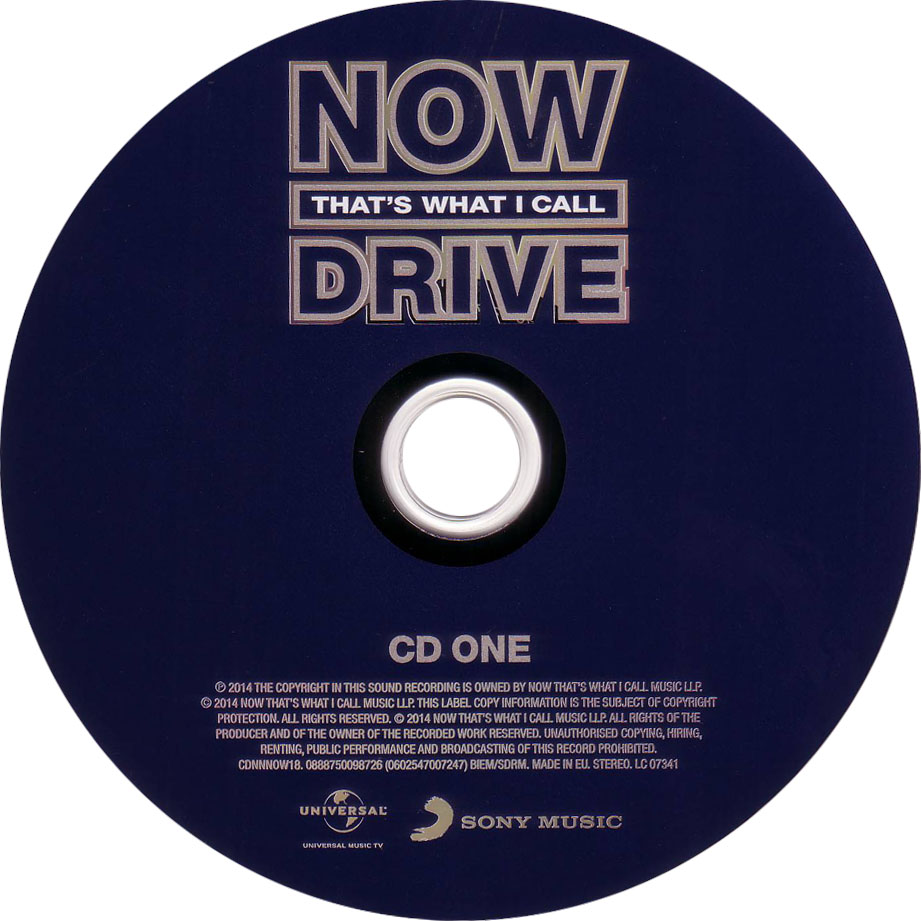 Carátula Cd1 de Now That's What I Call Drive