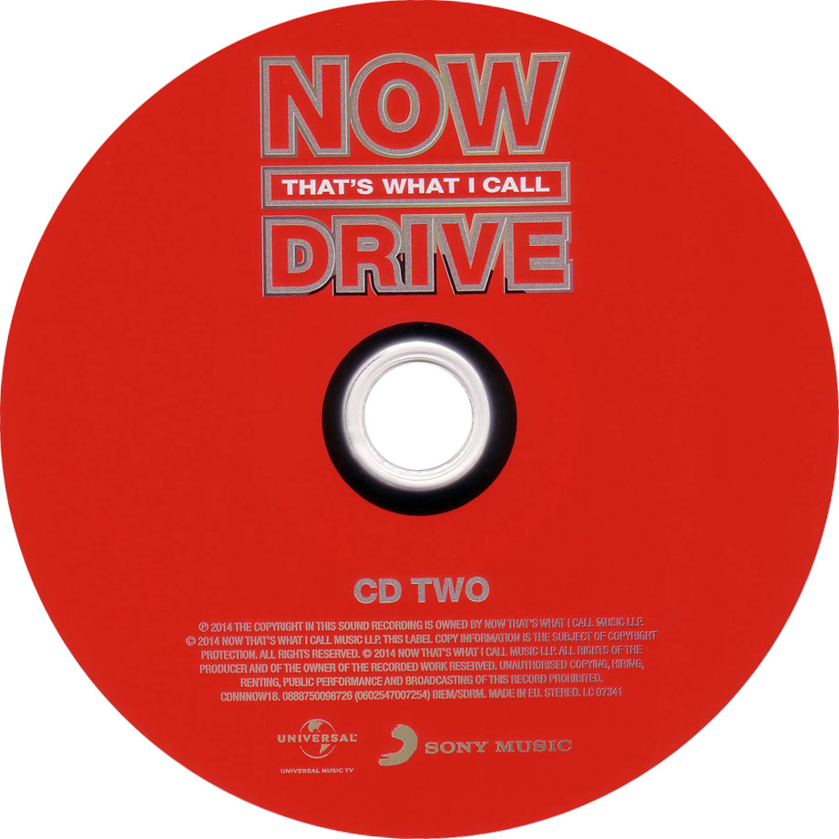 Carátula Cd2 de Now That's What I Call Drive
