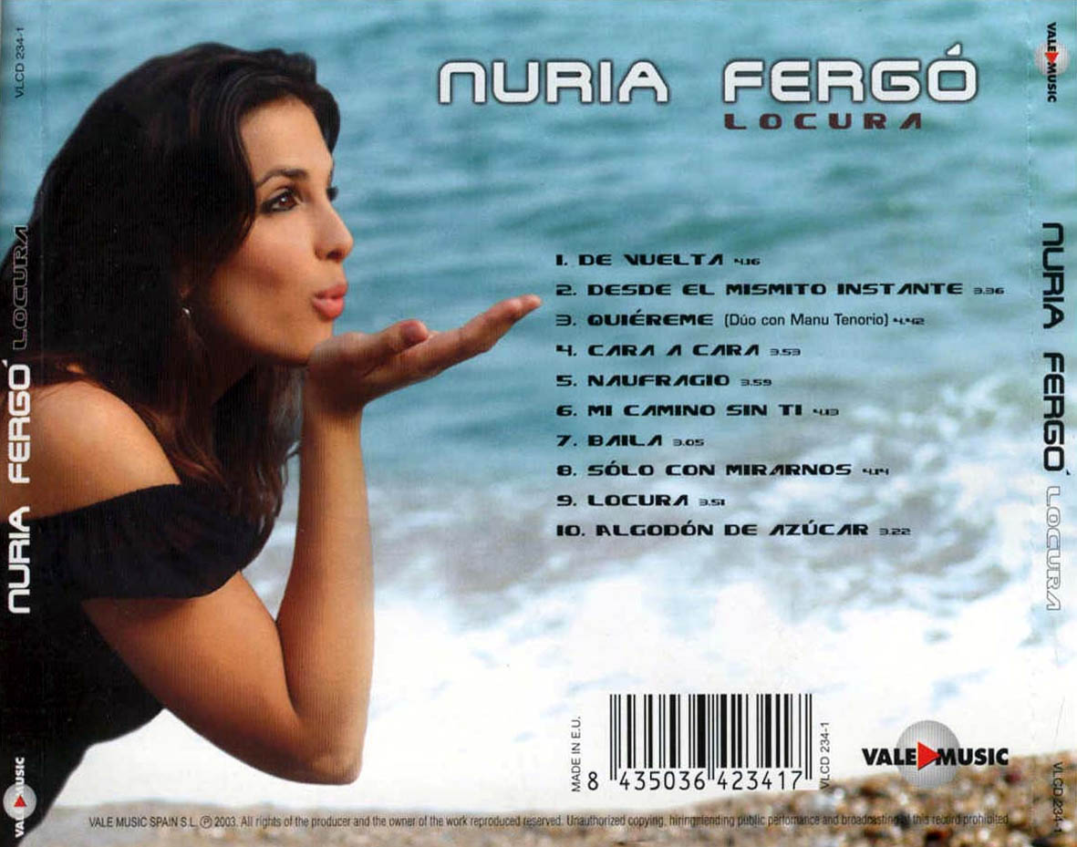 Carátula Trasera de Nuria Fergo - Locura