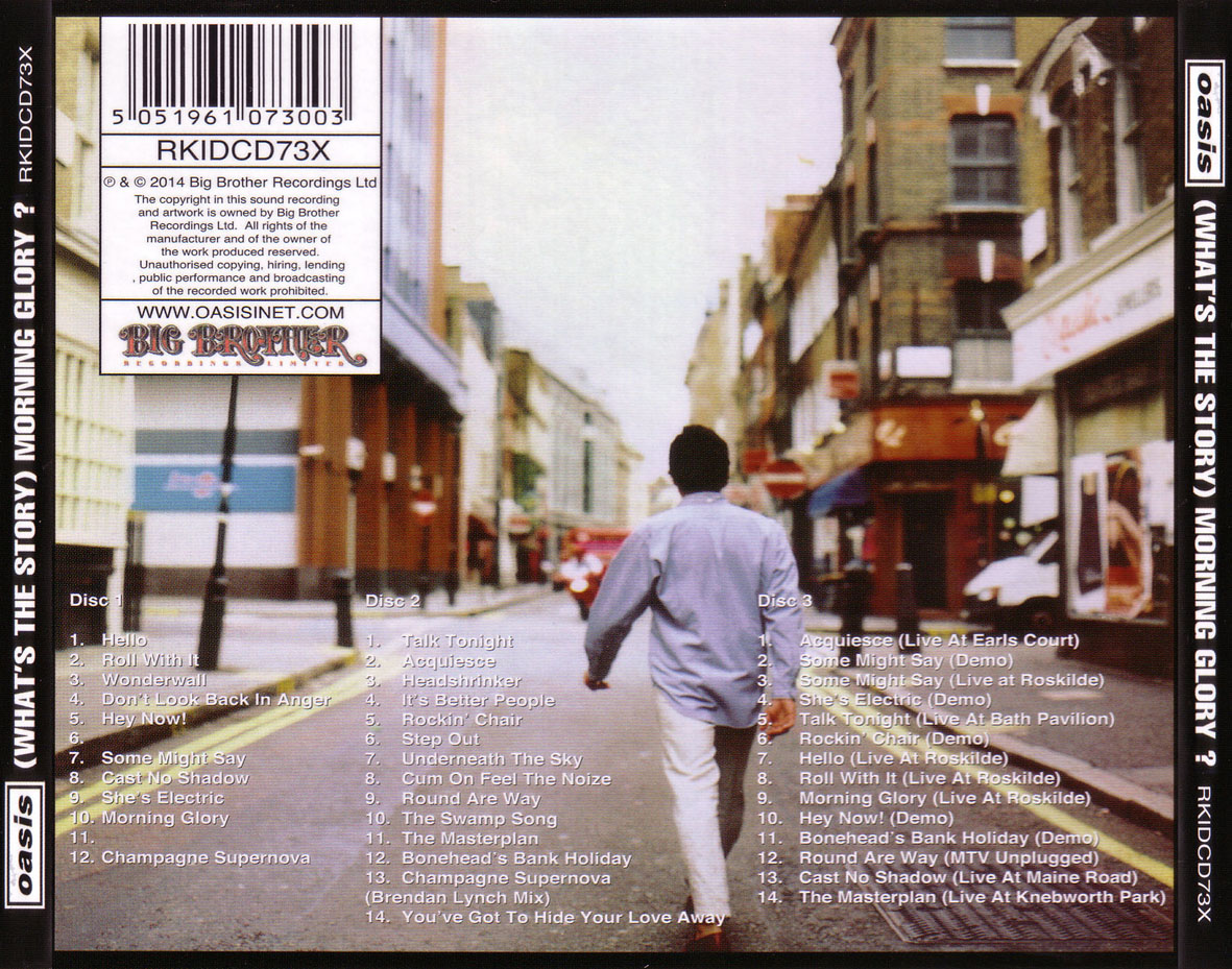 Cartula Trasera de Oasis - (Whats The Story) Morning Glory (Deluxe Edition)