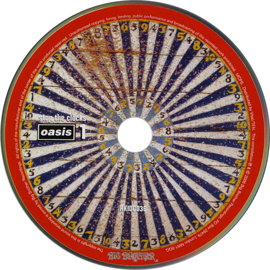 Cartula Cd1 de Oasis - Stop The Clocks