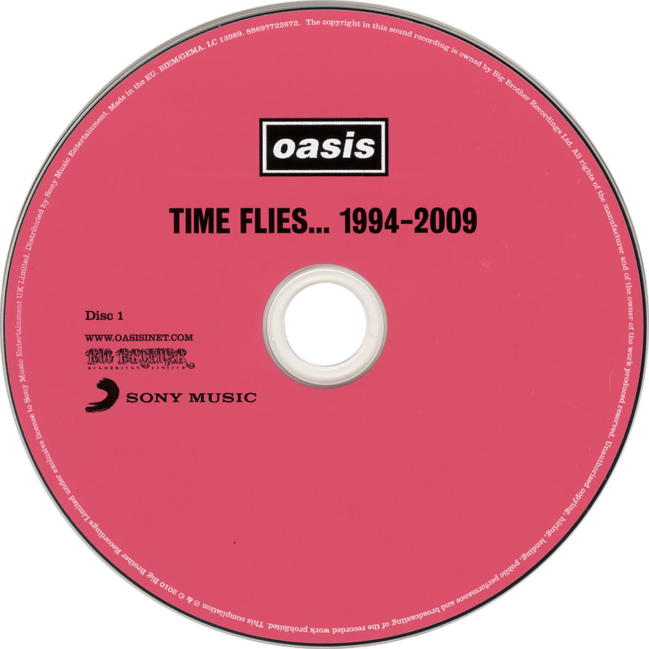 Cartula Cd1 de Oasis - Time Flies... 1994-2009