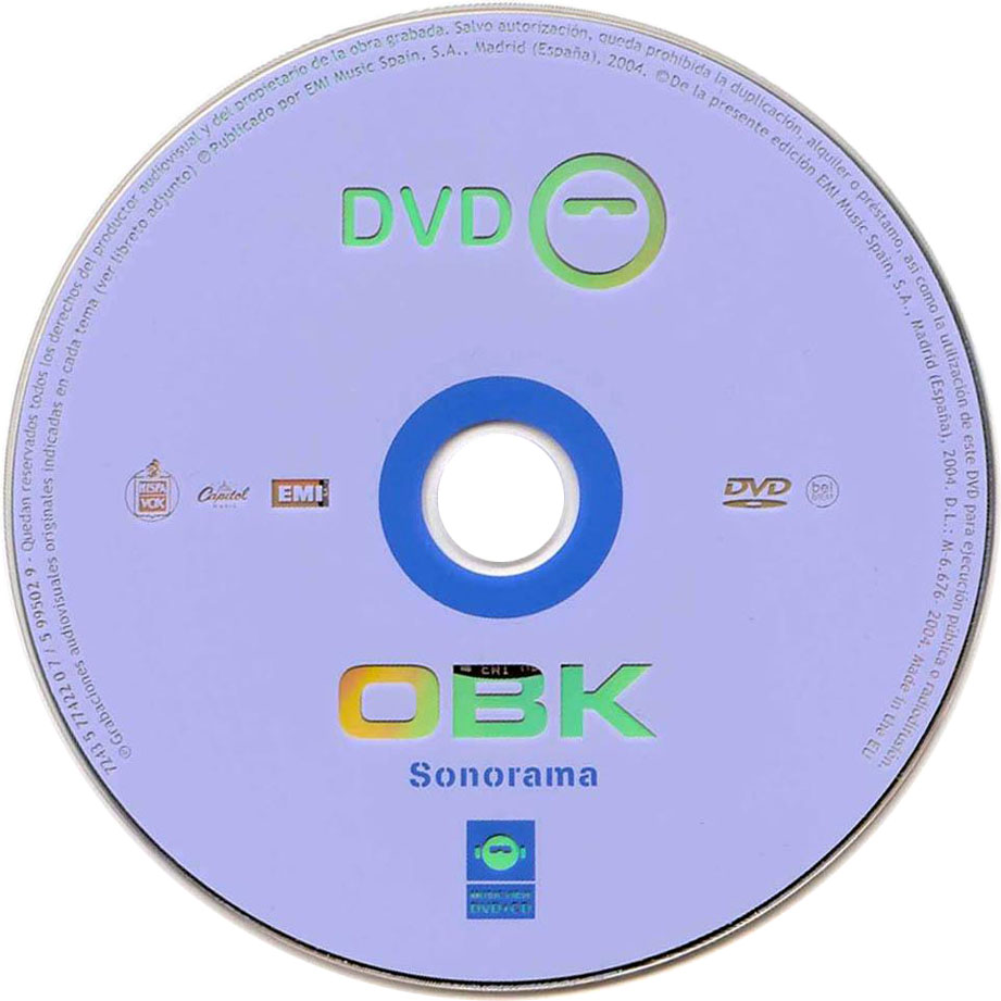 Cartula Dvd de Obk - Sonorama