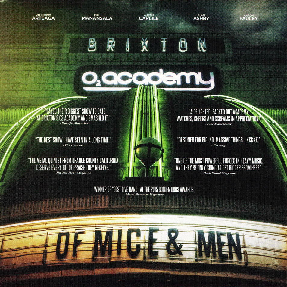 Cartula Frontal de Of Mice & Men - Live At Brixton