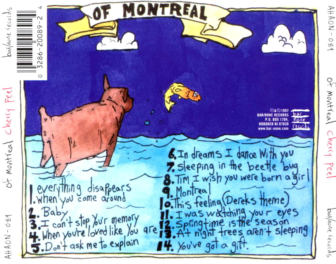 Cartula Trasera de Of Montreal - Cherry Peel
