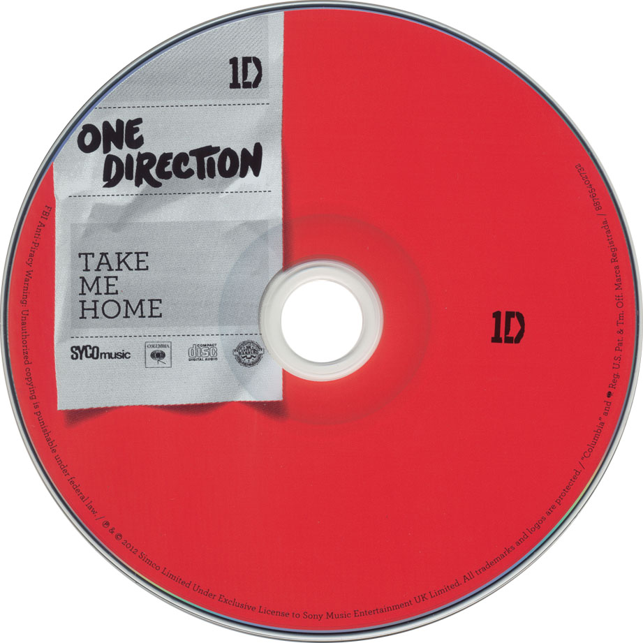 Cartula Cd de One Direction - Take Me Home (Deluxe Edition)