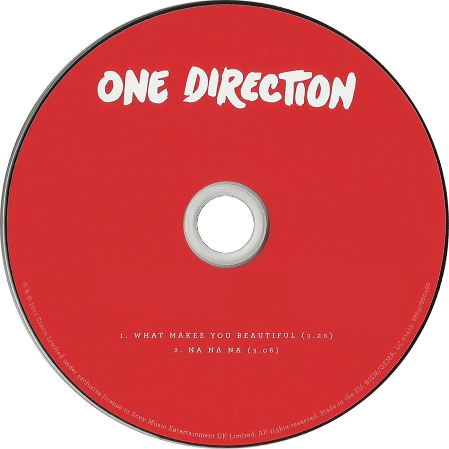 Cartula Cd de One Direction - What Makes You Beautiful (Cd Single)