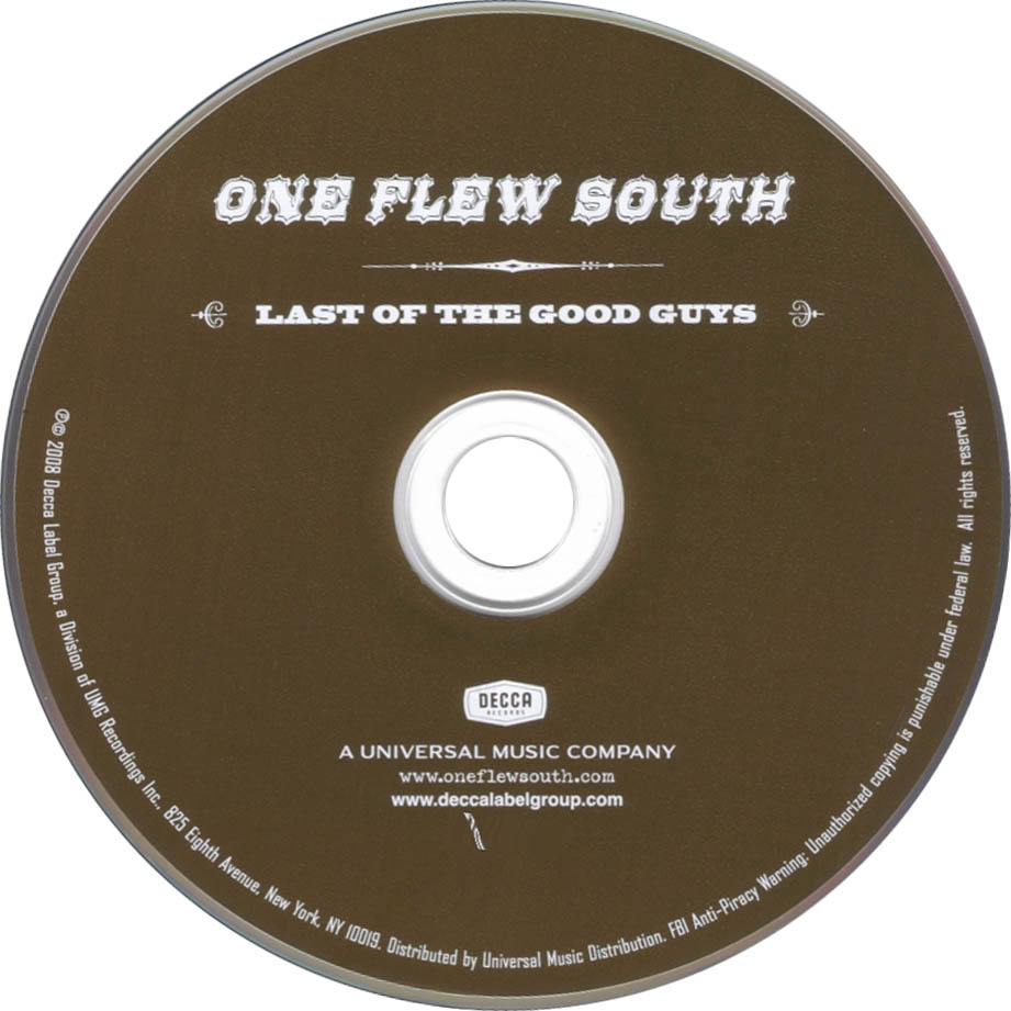 Cartula Cd de One Flew South - Last Of The Good Guys