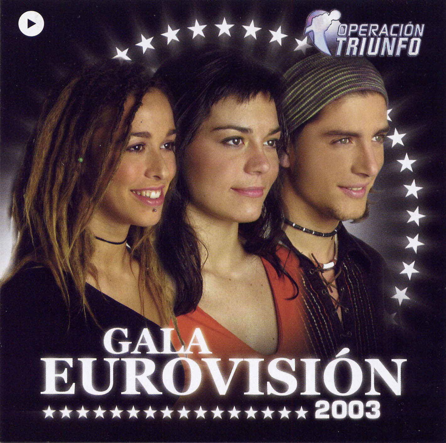 Cartula Frontal de Operacion Triunfo 2002-2003 Gala Eurovision