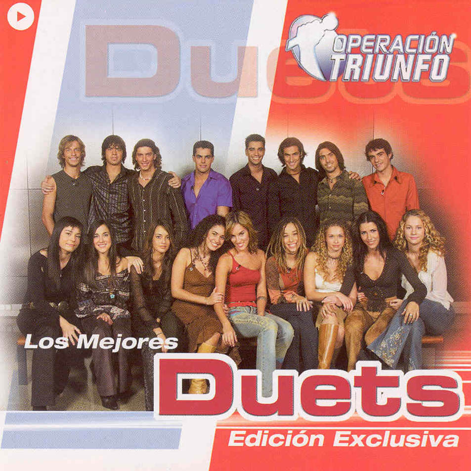 Cartula Frontal de Operacion Triunfo 2002-2003 Los Mejores Duets