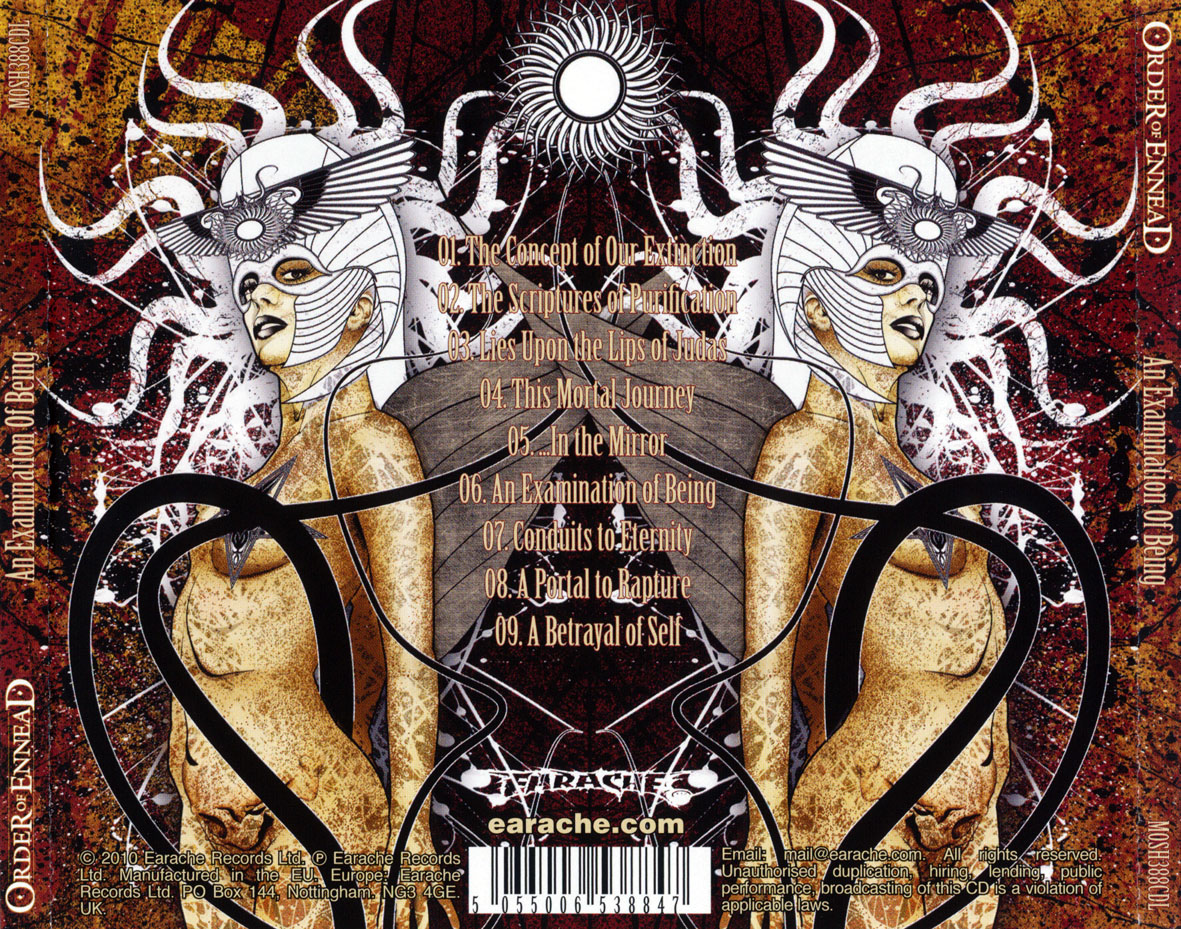 Cartula Trasera de Order Of Ennead - An Examination Of Being