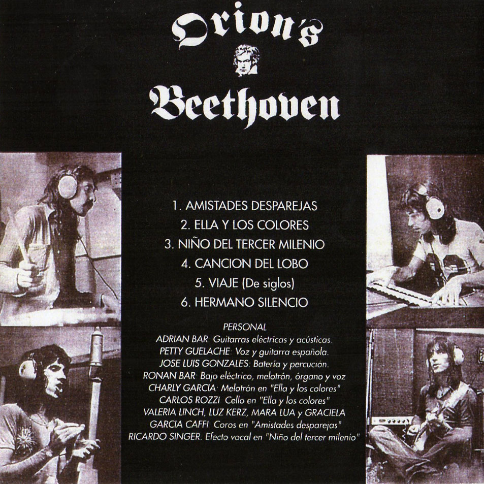 Carátula Interior Frontal de Orion's Beethoven - Tercer Milenio