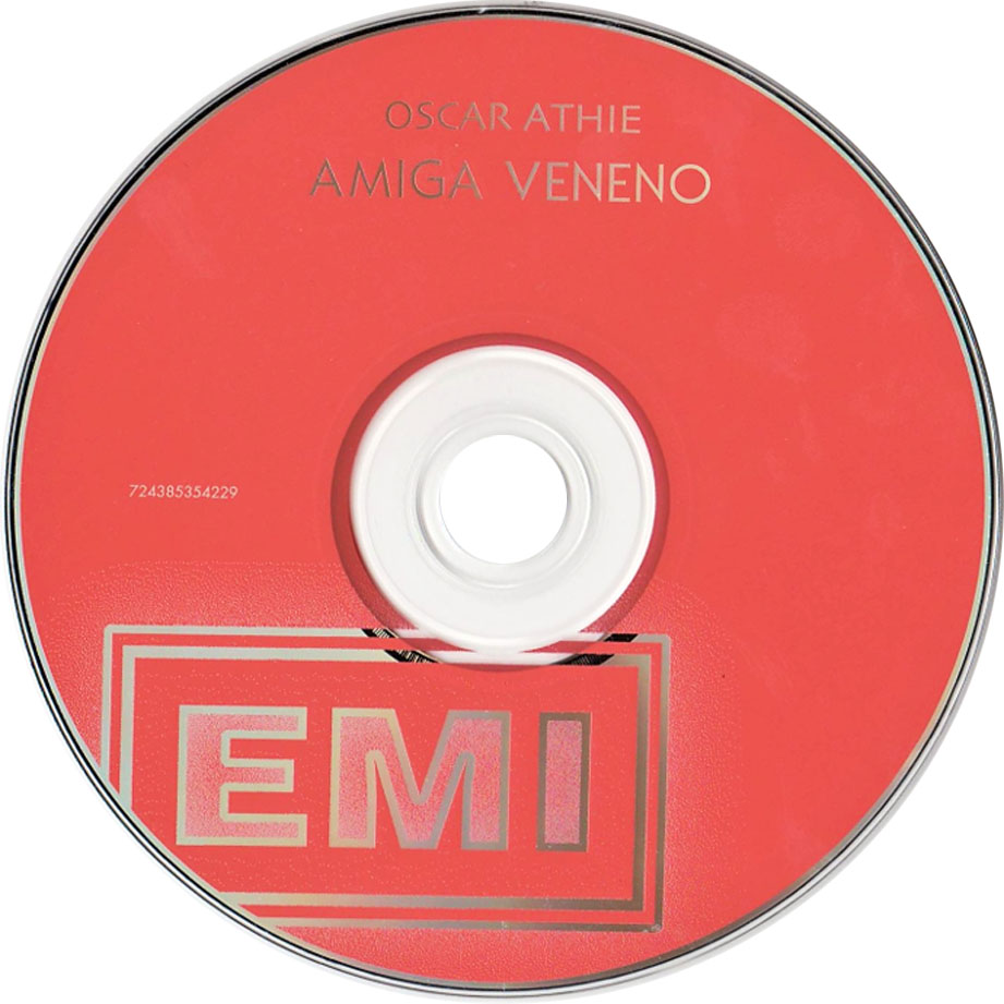 Cartula Cd de Oscar Athie - Amiga Veneno