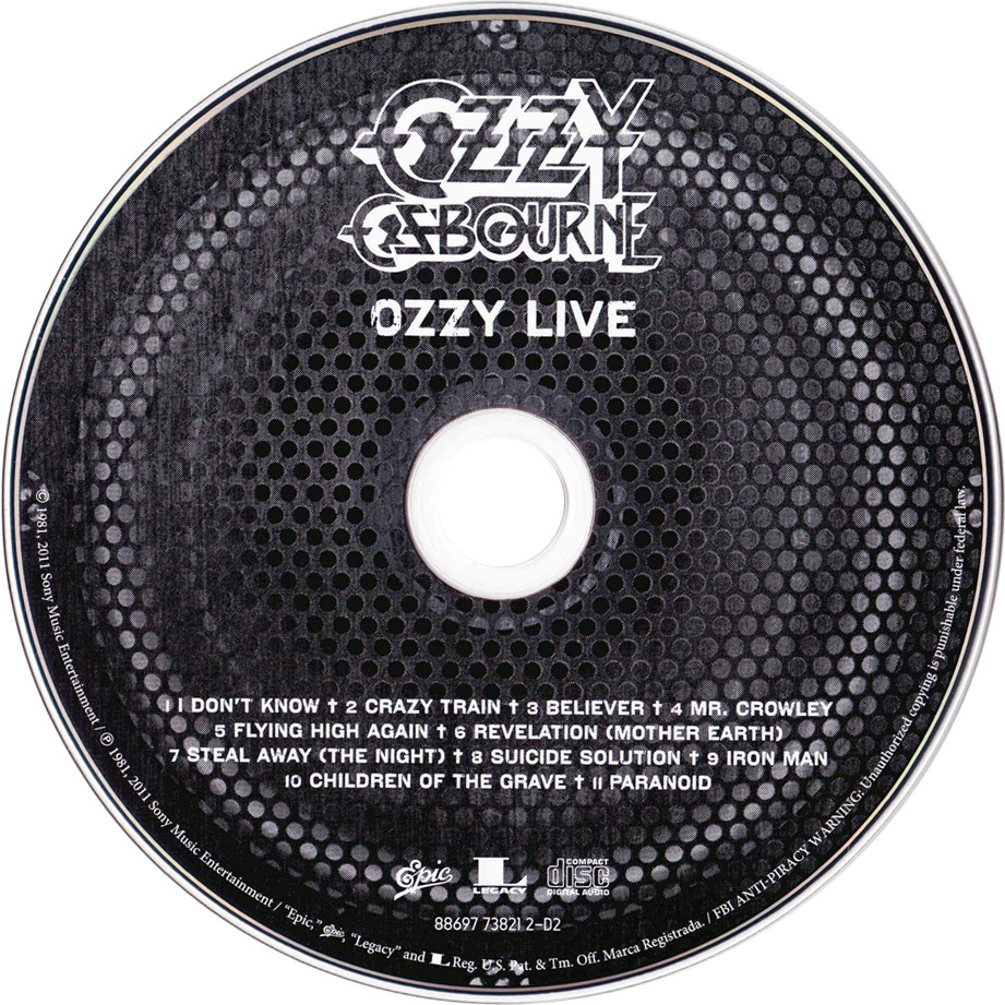 Cartula Cd2 de Ozzy Osbourne - Diary Of A Madman (Deluxe Edition)