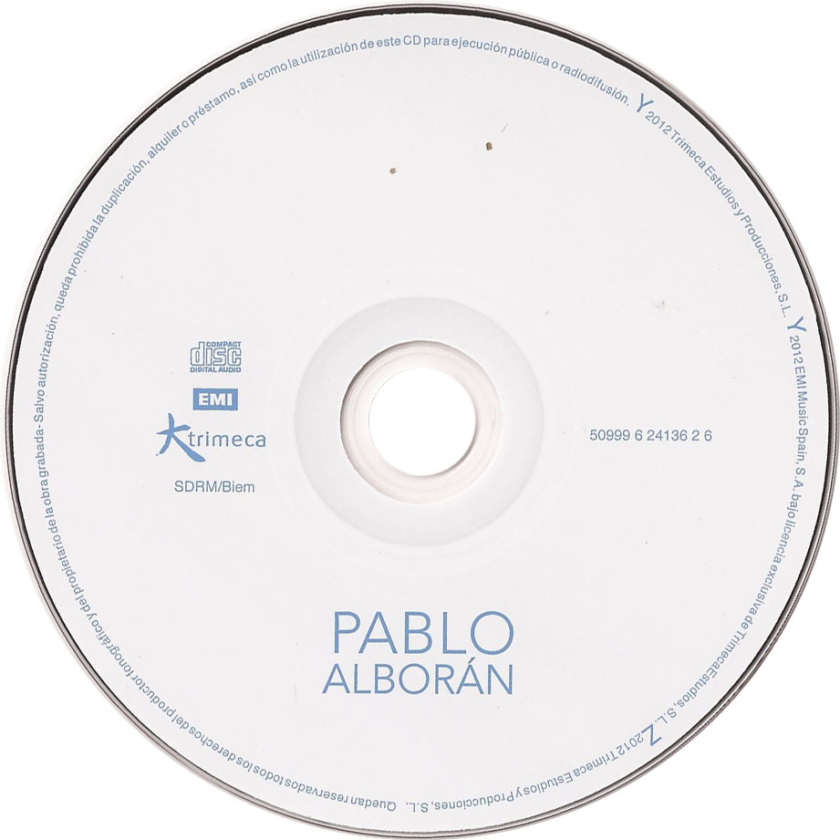 Cartula Cd de Pablo Alboran - Pablo Alboran (Edicion Especial)