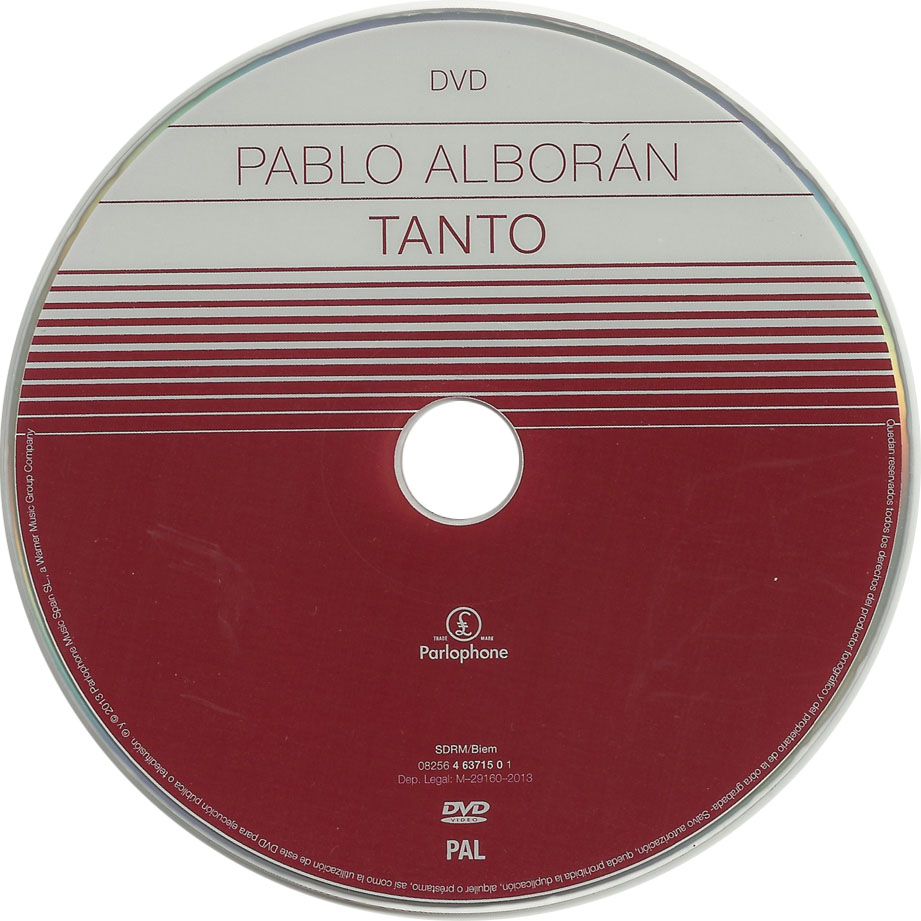 Cartula Dvd de Pablo Alboran - Tanto (Edicion Premium)
