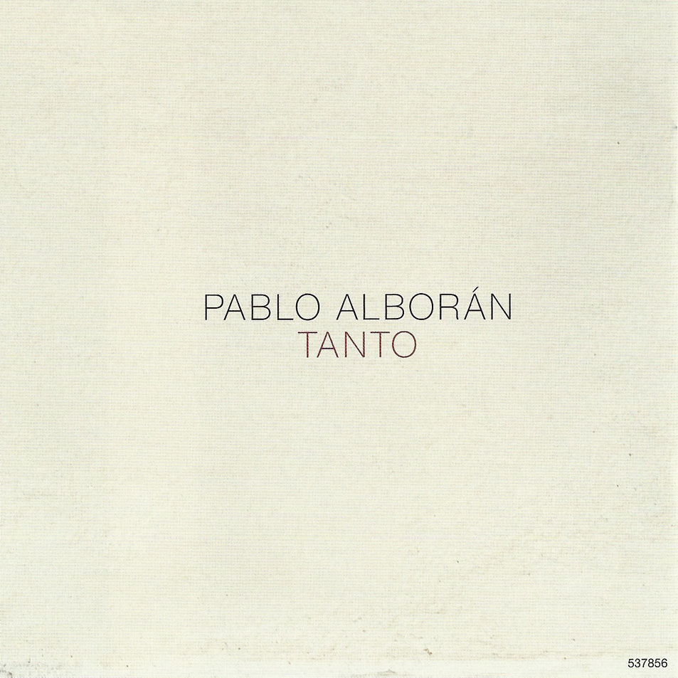 Cartula Interior Frontal de Pablo Alboran - Tanto (Target Exclusive Edition)