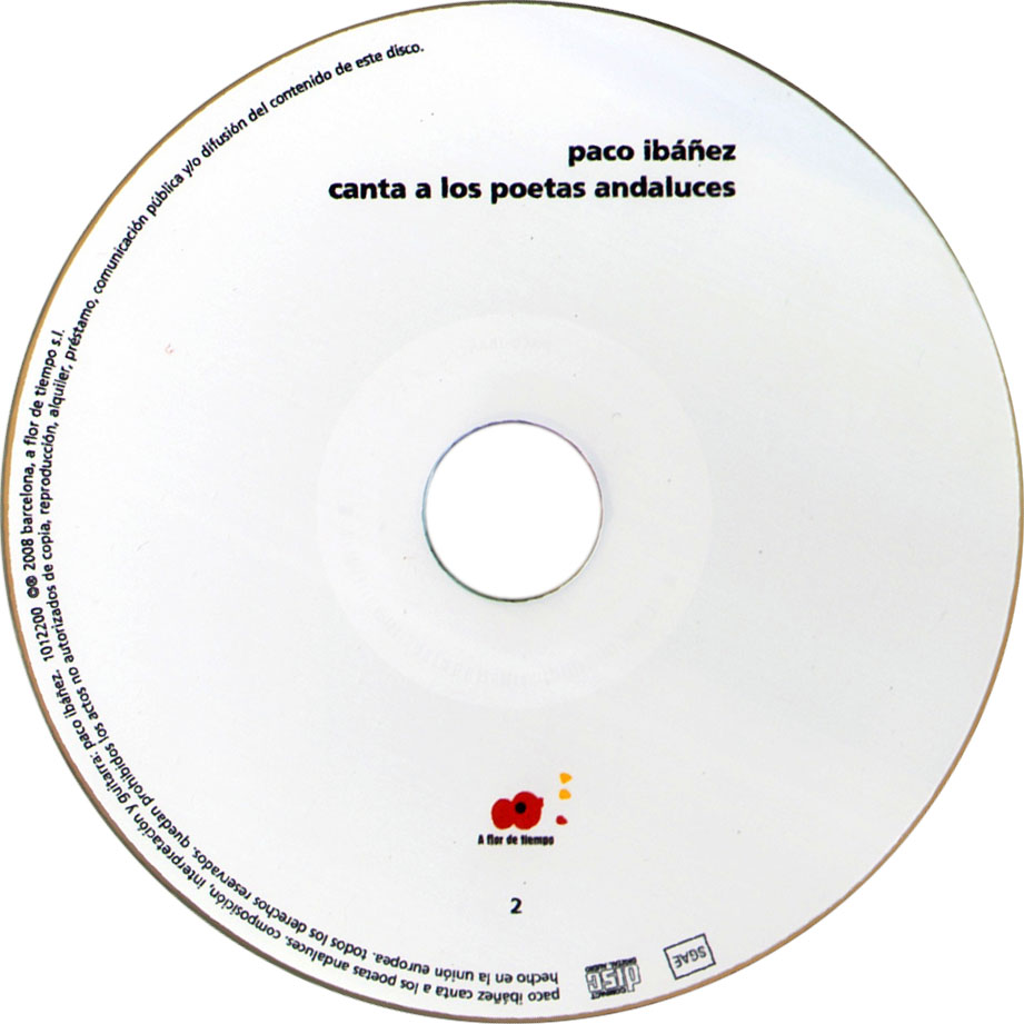 Cartula Cd2 de Paco Ibaez - Canta A Los Poetas Andaluces