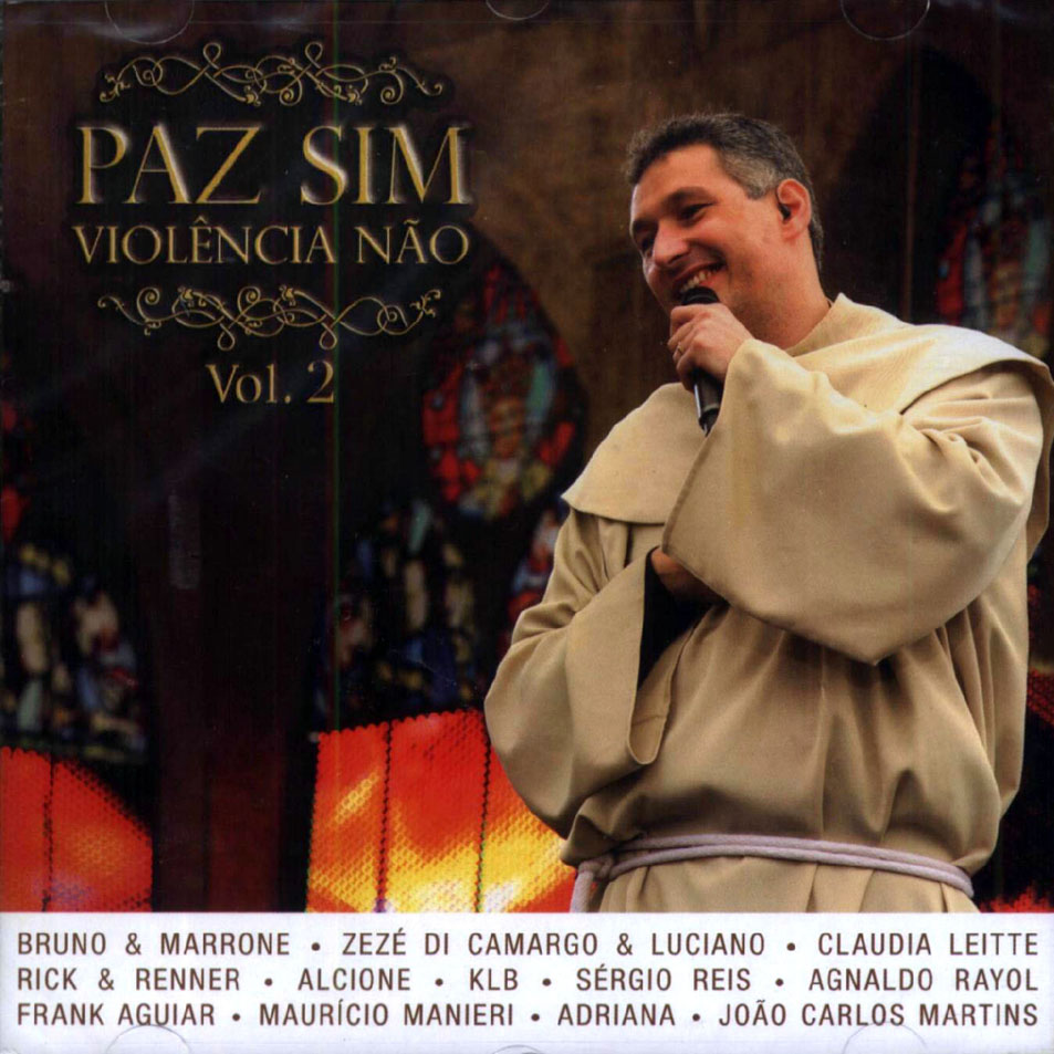 Cartula Frontal de Padre Marcelo Rossi - Paz Sim, Violencia Nao Volume 2