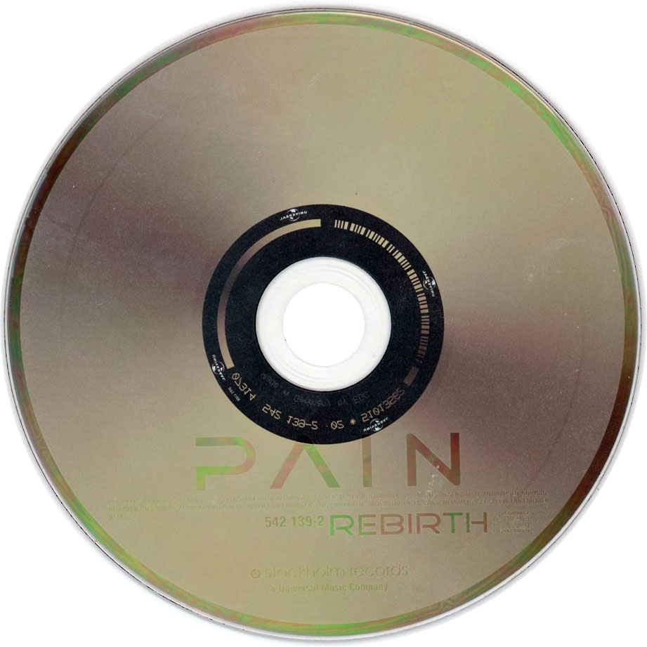 Cartula Cd de Pain - Rebirth