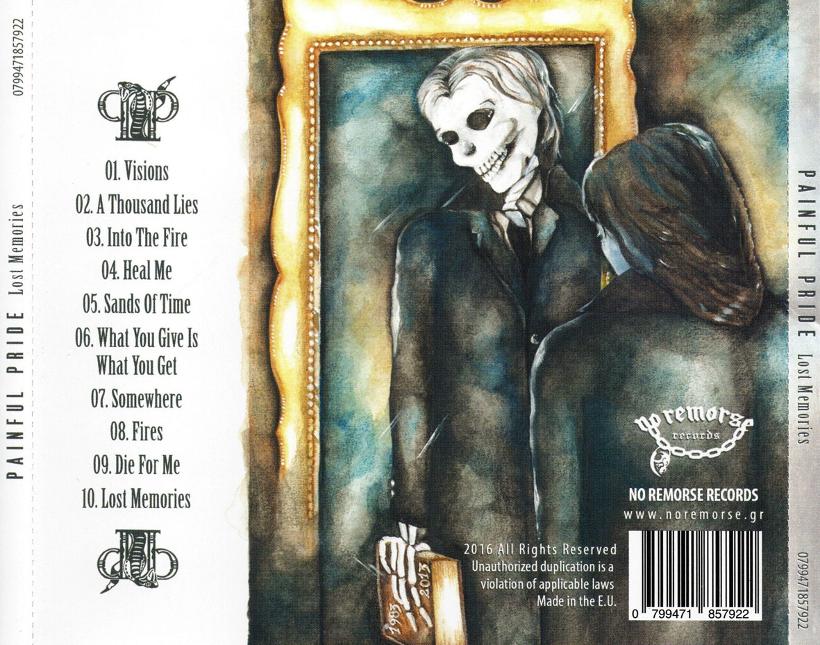 Cartula Trasera de Painful Pride - Lost Memories