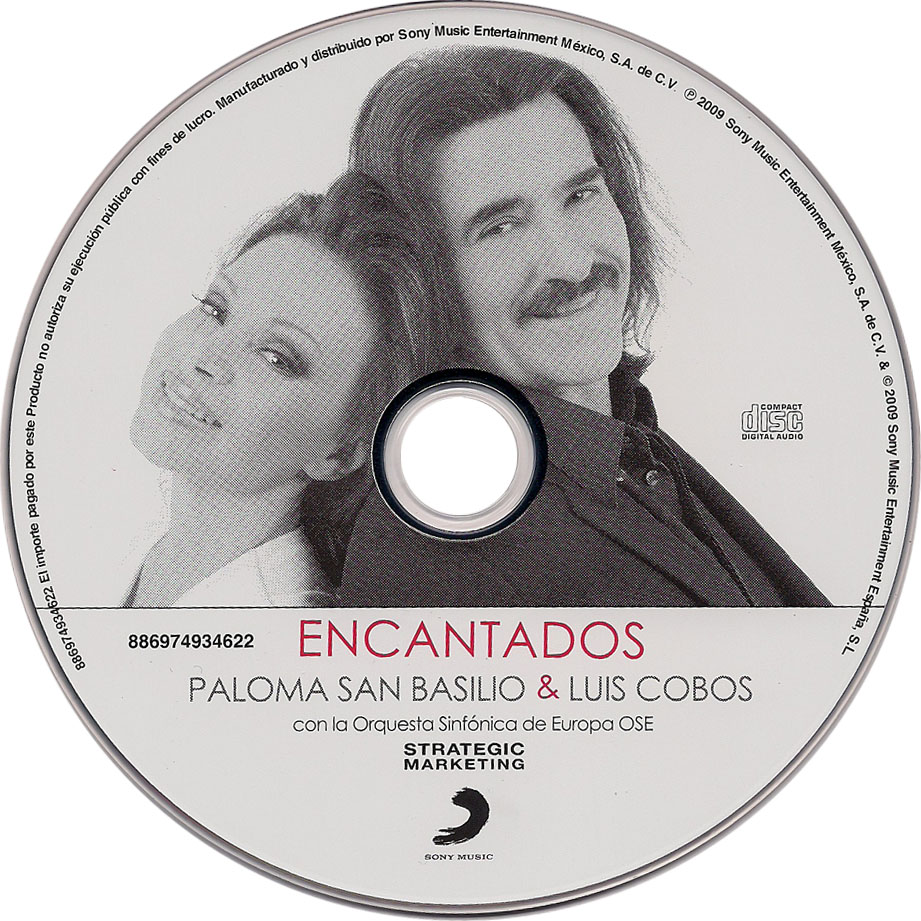 Cartula Cd de Paloma San Basilio Y Luis Cobos - Encantados