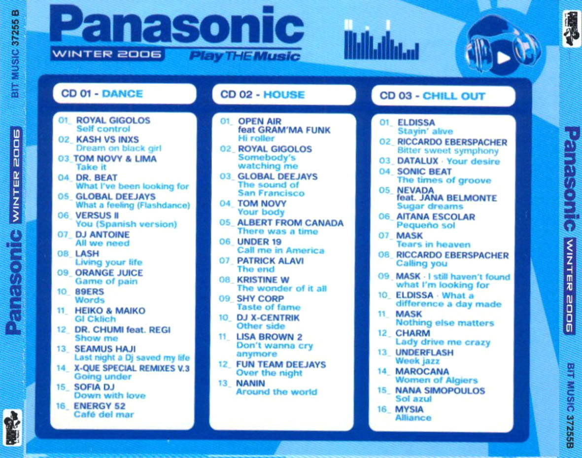 Cartula Trasera de Panasonic Winter 2006