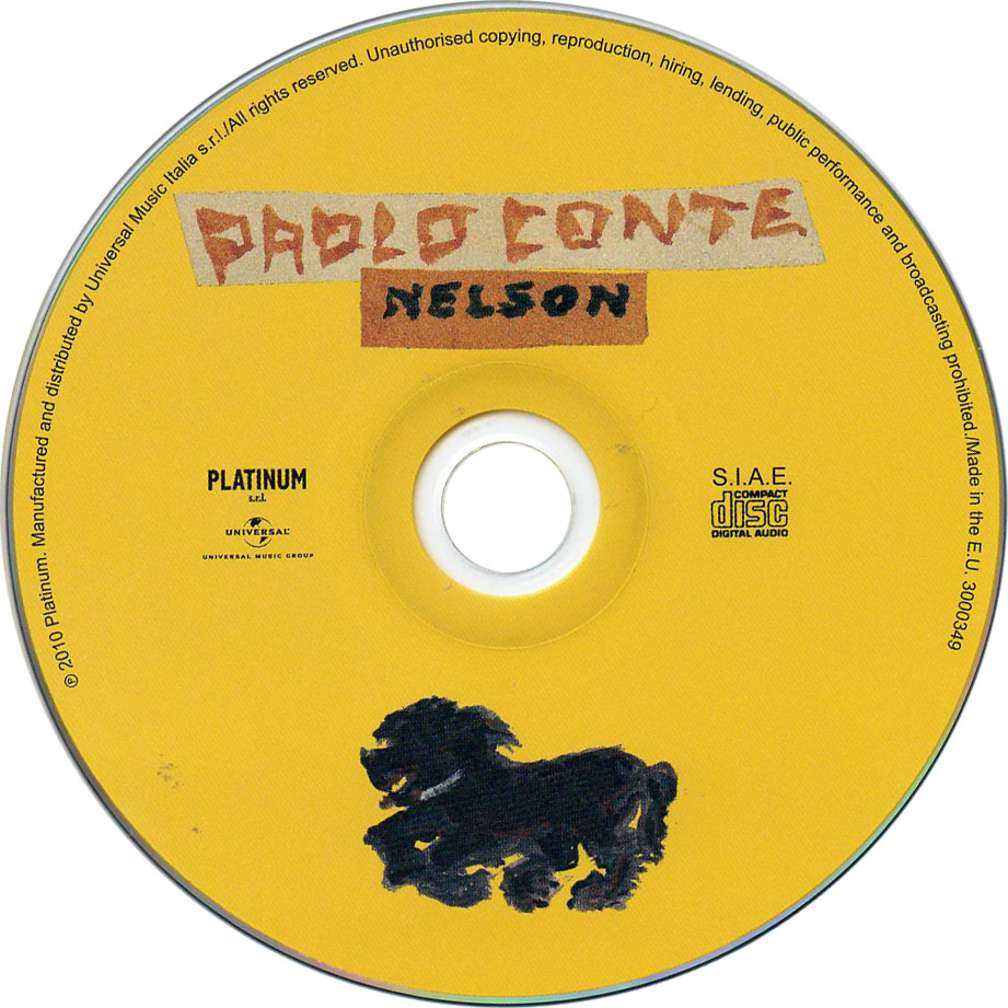 Carátula Cd de Paolo Conte - Nelson