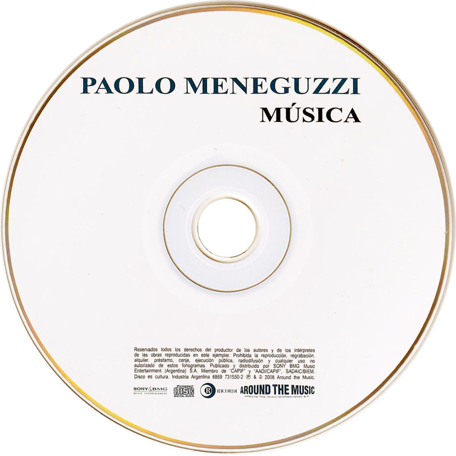 Cartula Cd de Paolo Meneguzzi - Musica (Espaol)