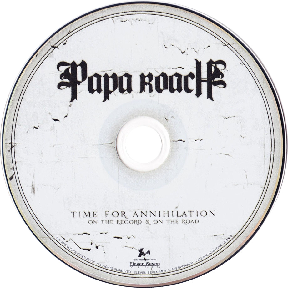 Cartula Cd de Papa Roach - Time For Annihilation: On The Record And On The Road