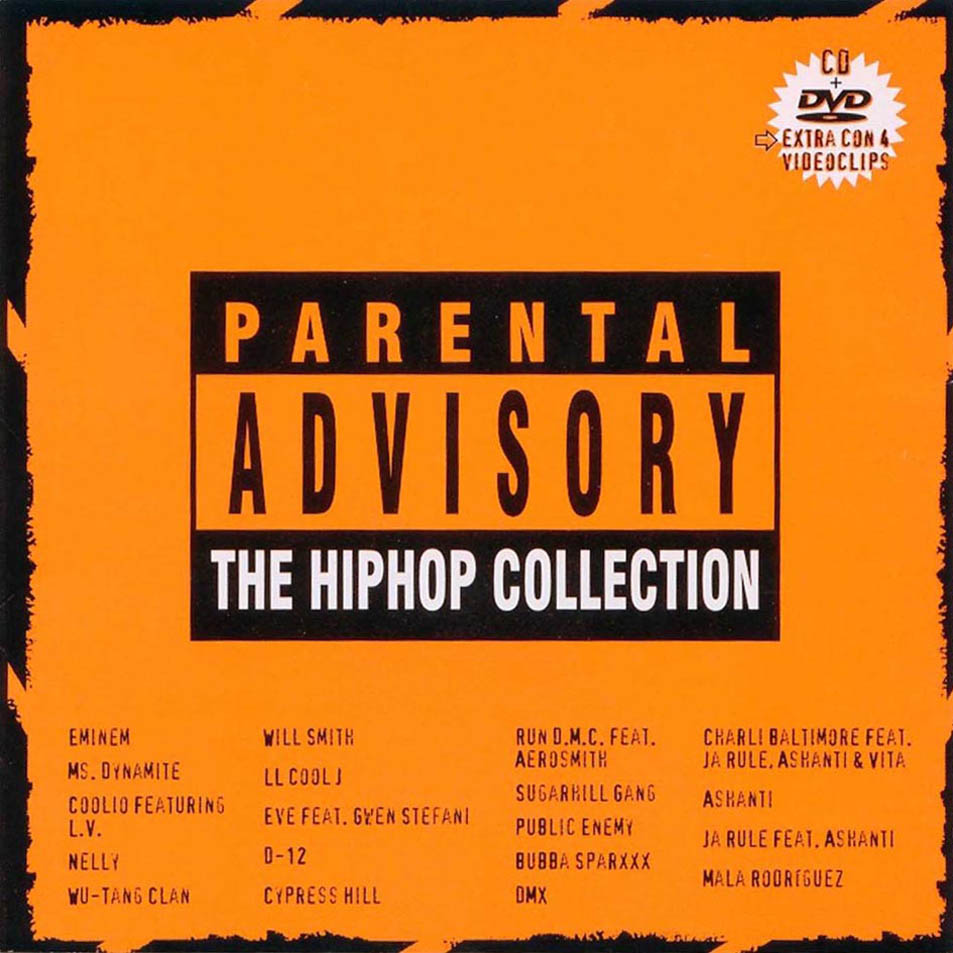 Cartula Frontal de Parental Advisory The Hiphop Collection