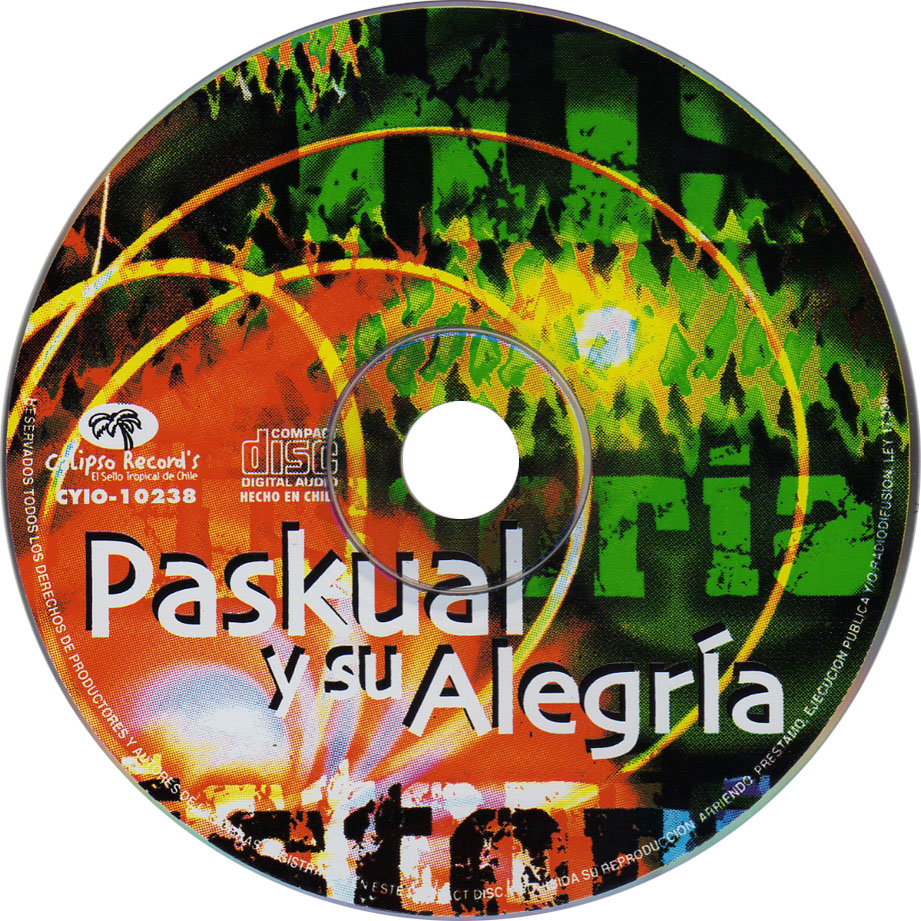 Cartula Cd de Paskual Y Su Alegria - Internacional