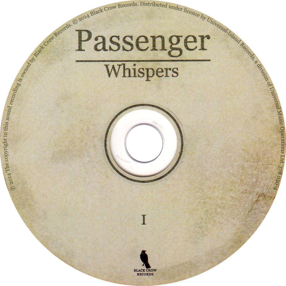 Cartula Cd de Passenger - Whispers